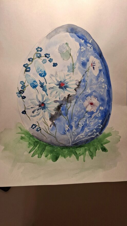 Всероссийский творческий конкурс «Пасхальные традиции»  - детский рисунок, поделка, творческая работа, категория школьники, 2 класс, дистанционный конкурс, школьный конкурс