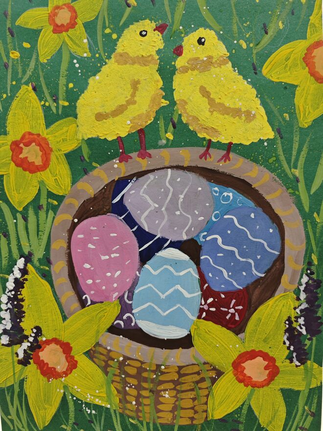 Всероссийский творческий конкурс «Пасхальные традиции»  - детский рисунок, поделка, творческая работа, категория школьники, 3 класс, дистанционный конкурс, школьный конкурс