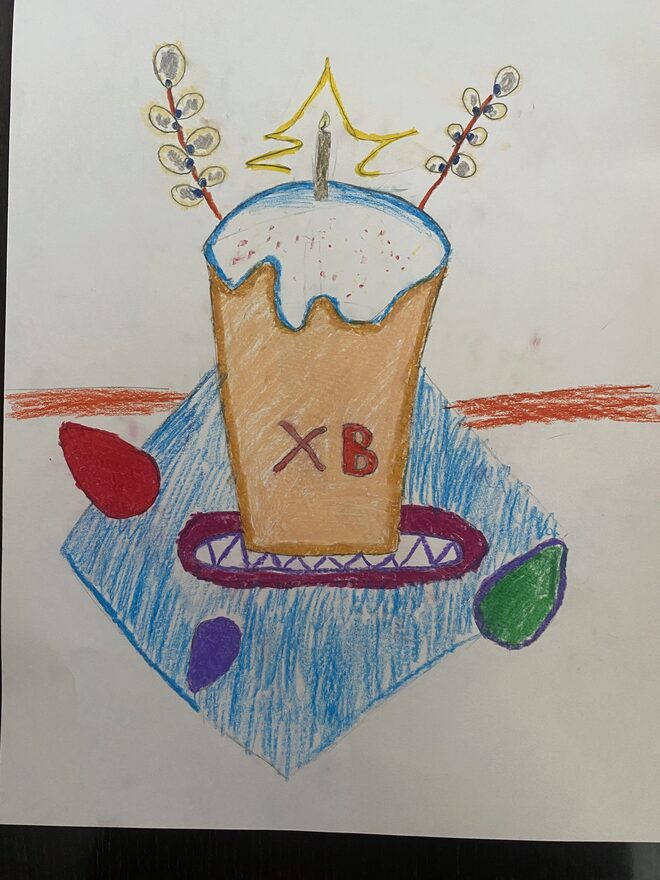 Всероссийский творческий конкурс «Пасхальные традиции»  - детский рисунок, поделка, творческая работа, категория школьники, 3 класс, дистанционный конкурс, школьный конкурс