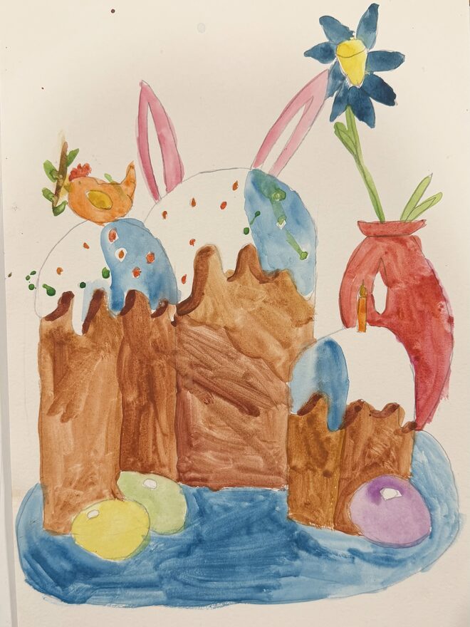 Всероссийский творческий конкурс «Пасхальные традиции»  - детский рисунок, поделка, творческая работа, категория школьники, 2 класс, дистанционный конкурс, школьный конкурс