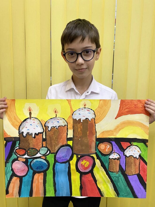 Всероссийский творческий конкурс «Пасхальные традиции»  - детский рисунок, поделка, творческая работа, категория школьники, 2 класс, дистанционный конкурс, школьный конкурс