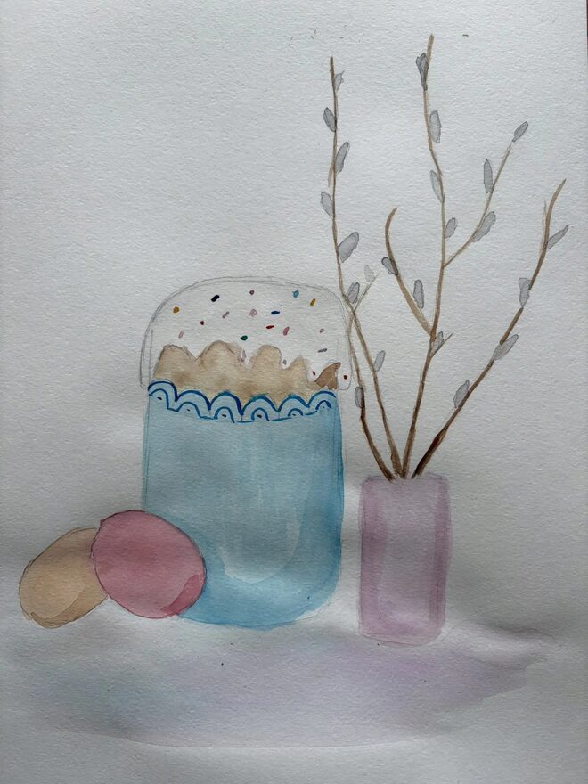 Всероссийский творческий конкурс «Пасхальные традиции»  - детский рисунок, поделка, творческая работа, категория школьники, 6 класс, дистанционный конкурс, школьный конкурс