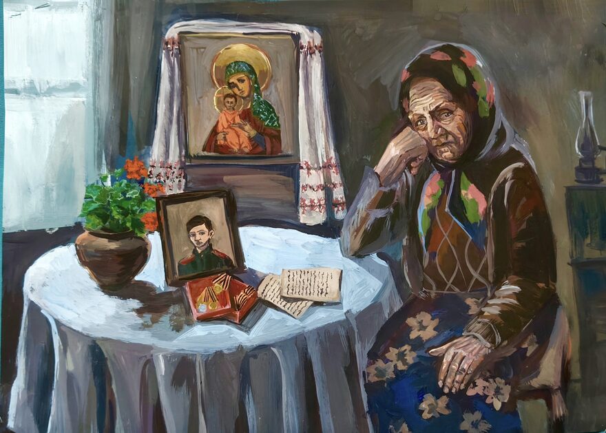 Всероссийский творческий конкурс «Этот День Победы...»  - детский рисунок, поделка, творческая работа, категория школьники, 7 класс, дистанционный конкурс, школьный конкурс