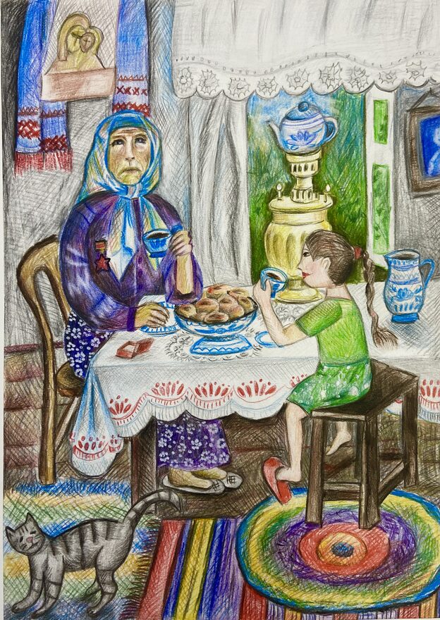 Всероссийский творческий конкурс «Этот День Победы...»  - детский рисунок, поделка, творческая работа, категория школьники, 5 класс, дистанционный конкурс, школьный конкурс