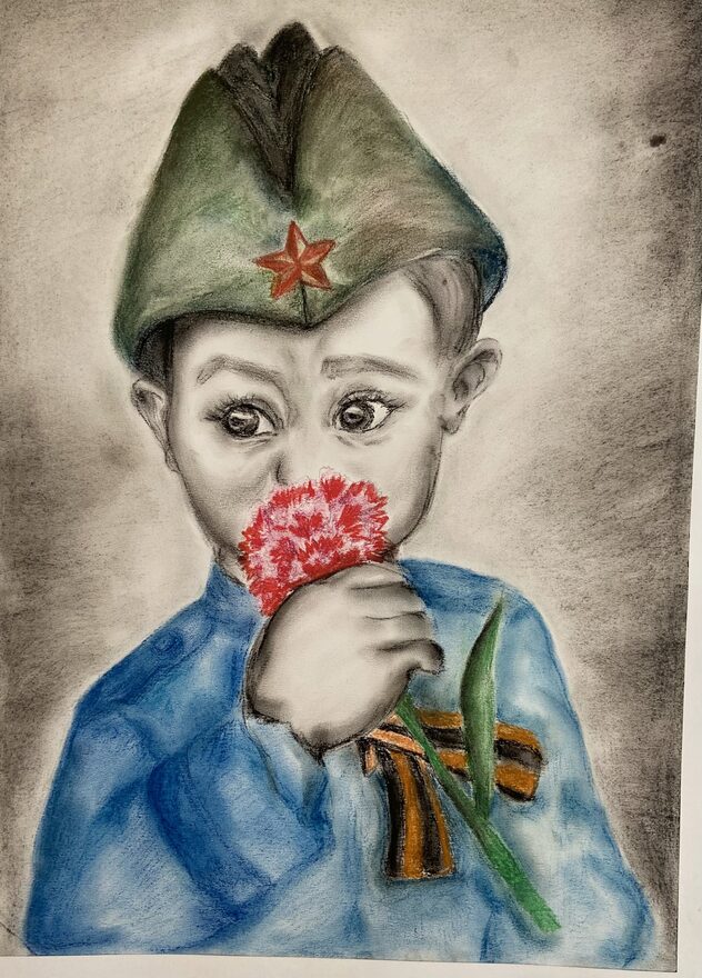 Всероссийский творческий конкурс «Этот День Победы...»  - детский рисунок, поделка, творческая работа, категория школьники, 9 класс, дистанционный конкурс, школьный конкурс