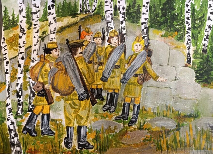 Всероссийский творческий конкурс «Этот День Победы...»  - детский рисунок, поделка, творческая работа, категория школьники, 3 класс, дистанционный конкурс, школьный конкурс