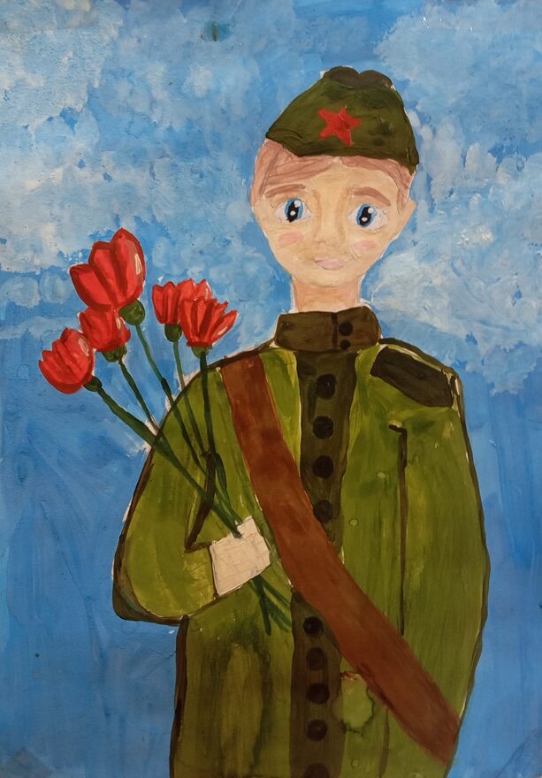 Всероссийский творческий конкурс «Этот День Победы...»  - детский рисунок, поделка, творческая работа, категория школьники, 5 класс, дистанционный конкурс, школьный конкурс