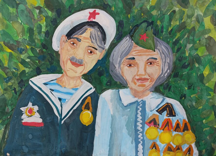 Всероссийский творческий конкурс «Этот День Победы...»  - детский рисунок, поделка, творческая работа, категория школьники, 2 класс, дистанционный конкурс, школьный конкурс