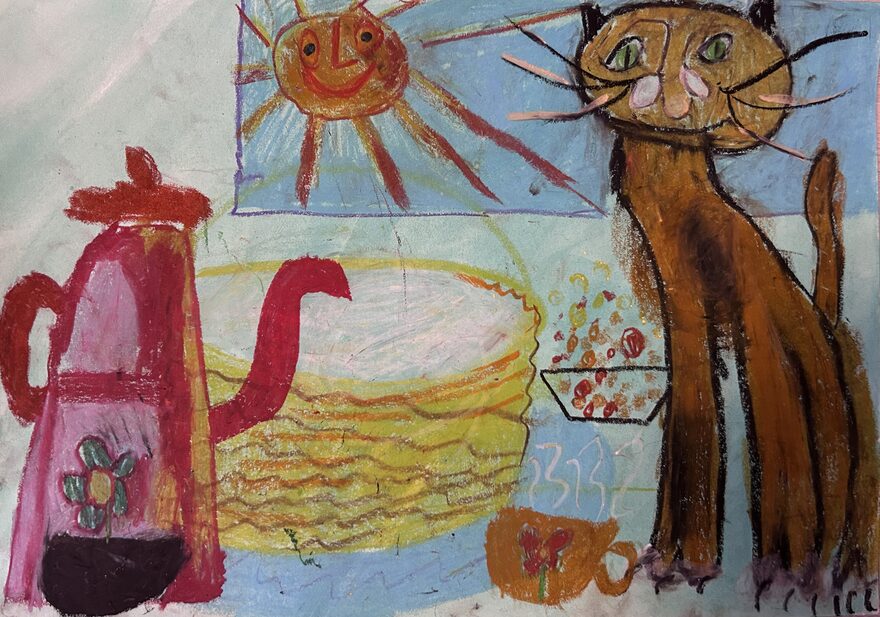 Всероссийский творческий конкурс «Мой четвероногий друг»  - детский рисунок, поделка, творческая работа, категория школьники, 1 класс, дистанционный конкурс, школьный конкурс