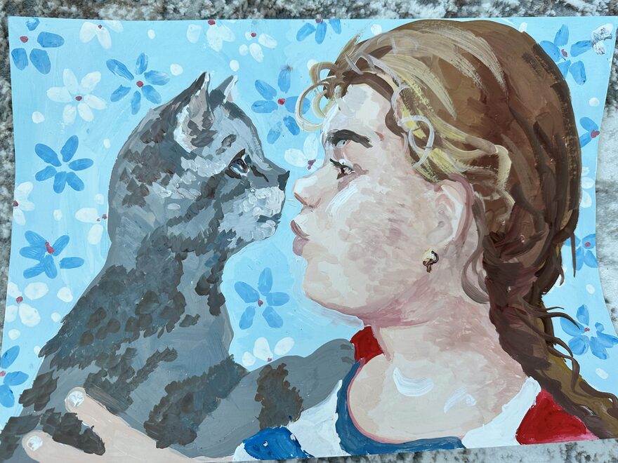 Всероссийский творческий конкурс «Мой четвероногий друг»  - детский рисунок, поделка, творческая работа, категория школьники, 4 класс, дистанционный конкурс, школьный конкурс