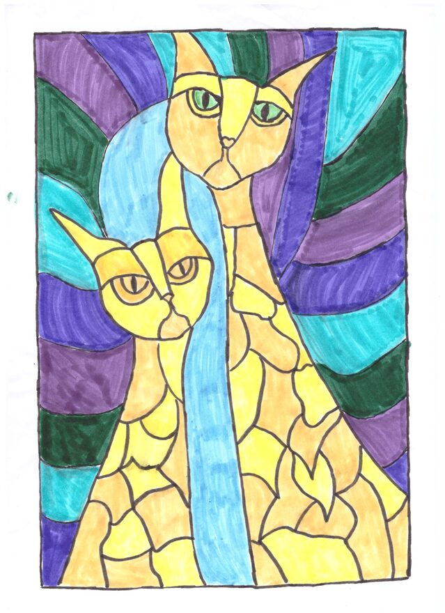 Всероссийский творческий конкурс «Мой четвероногий друг»  - детский рисунок, поделка, творческая работа, категория школьники, 6 класс, дистанционный конкурс, школьный конкурс