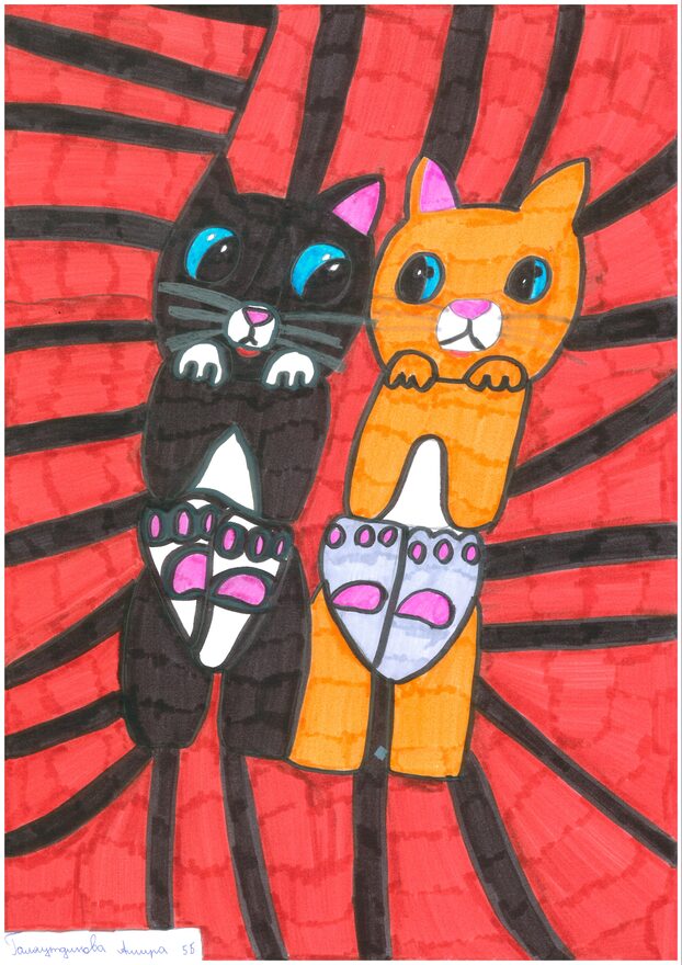 Всероссийский творческий конкурс «Мой четвероногий друг»  - детский рисунок, поделка, творческая работа, категория школьники, 5 класс, дистанционный конкурс, школьный конкурс