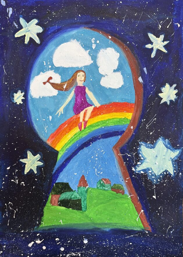 Всероссийский творческий конкурс «Дверца открывается - сказка начинается...»  - детский рисунок, поделка, творческая работа, категория школьники, 1 класс, дистанционный конкурс, школьный конкурс