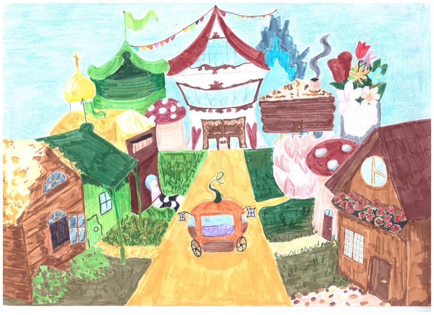 Всероссийский творческий конкурс «Дверца открывается - сказка начинается...»  - детский рисунок, поделка, творческая работа, категория школьники, 7 класс, дистанционный конкурс, школьный конкурс