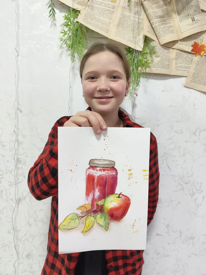 Всероссийский творческий конкурс «Щедрый урожай»  - детский рисунок, поделка, творческая работа, категория школьники, 4 класс, дистанционный конкурс, школьный конкурс