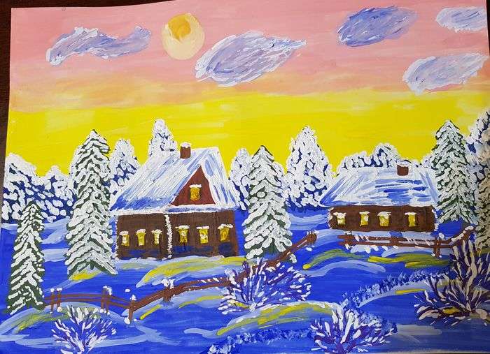 Рисунок к стихотворению зимнее. Рисование Солнечный зимний день. Морозный день рисунок. Иллюстрация к стихотворению зимнее утро. Мороз и солнце рисунок.