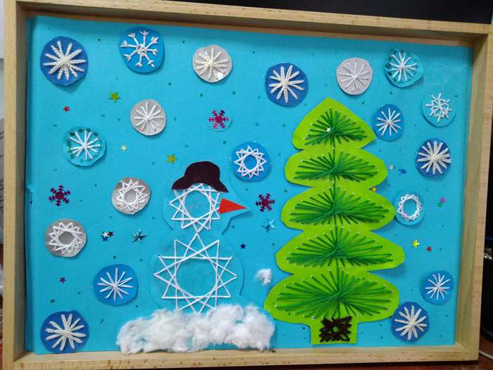 Международный творческий конкурс «Здравствуй, зимушка-зима»  - детский рисунок, поделка, творческая работа, категория школьники, 9 класс, дистанционный конкурс, школьный конкурс